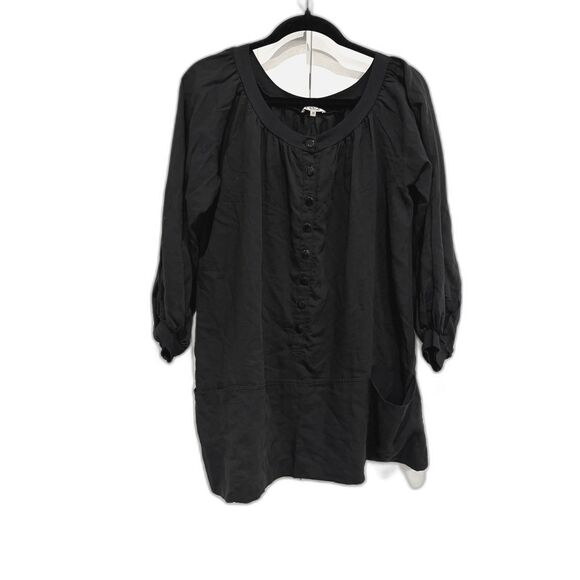 See By Chloe Dresses & Skirts - See By Chloe Vintage Black Billow Shirt Dress Sz 38 But Good For US 4-8
